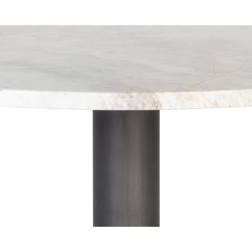 Suki White / Pewter Bistro Table